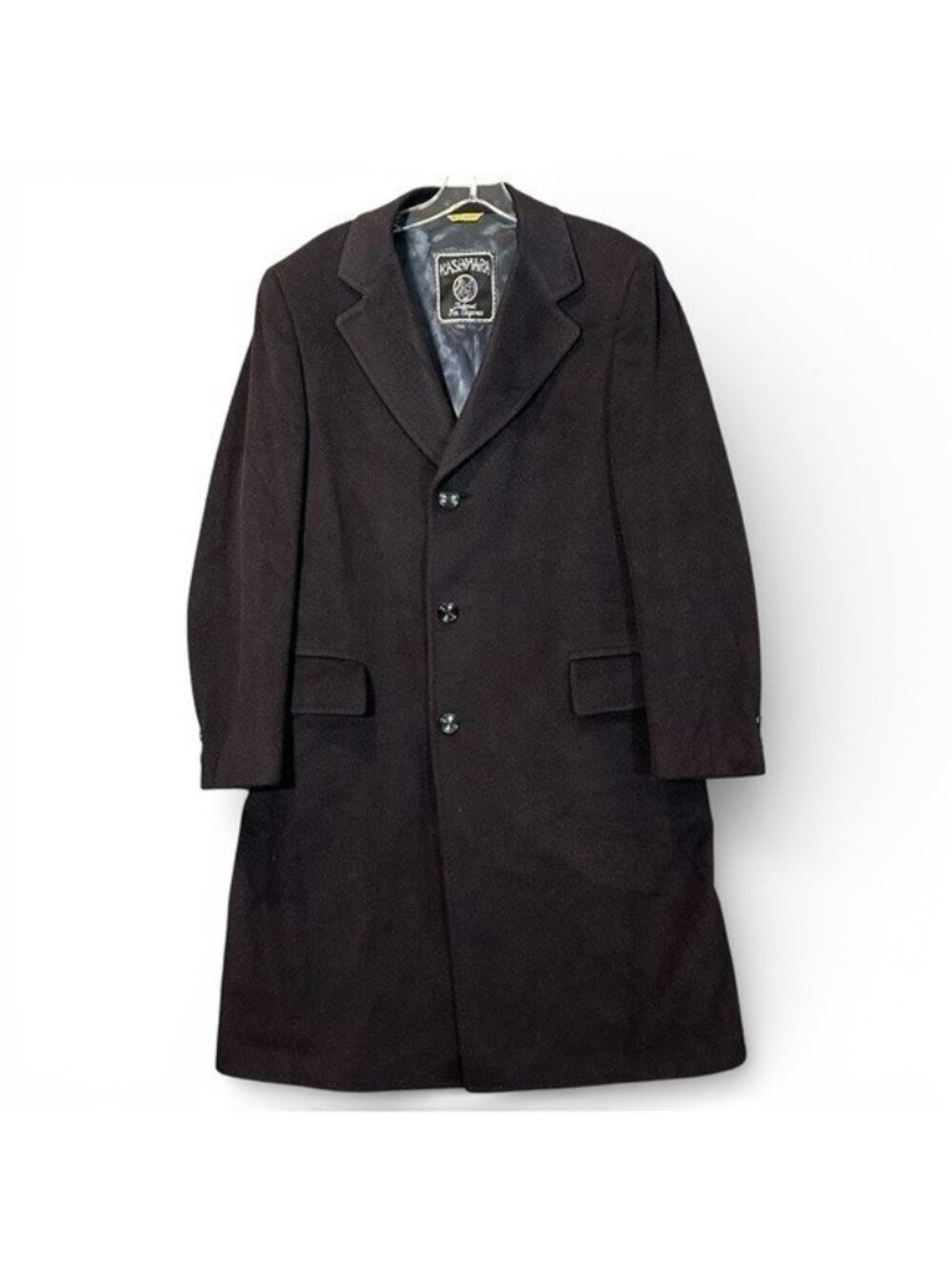 Kashmara Alpacuna Hughes & Hatcher Men's Bespoke Vintage Cashmere Blend Overcoat